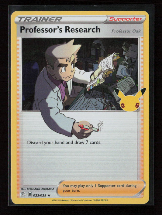Professor's Research Holo Rare Celebrations 023/025 NM