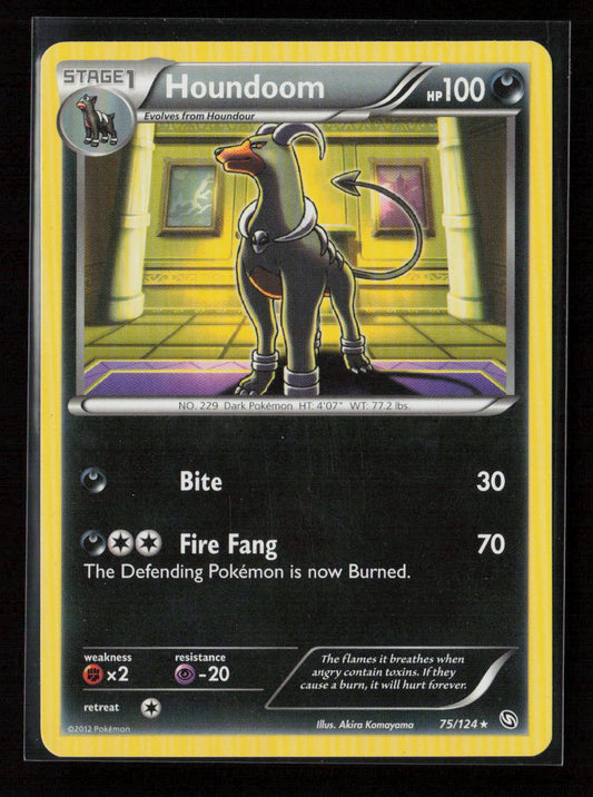 Houndoom Rare Dragons Exalted 75/124 LP