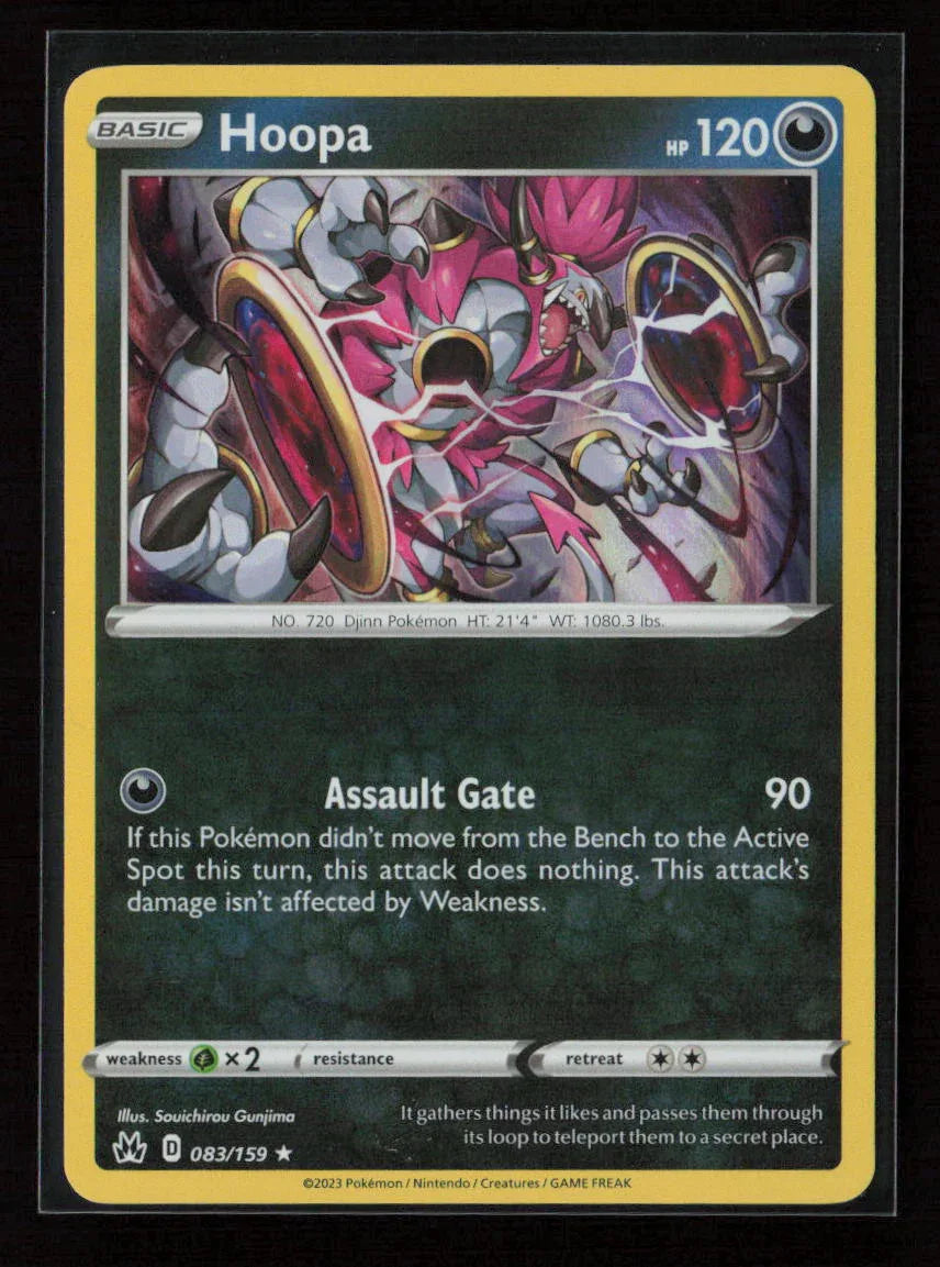 Hoopa Holo Rare Crown Zenith 083/159 NM - Kang's Collectibles