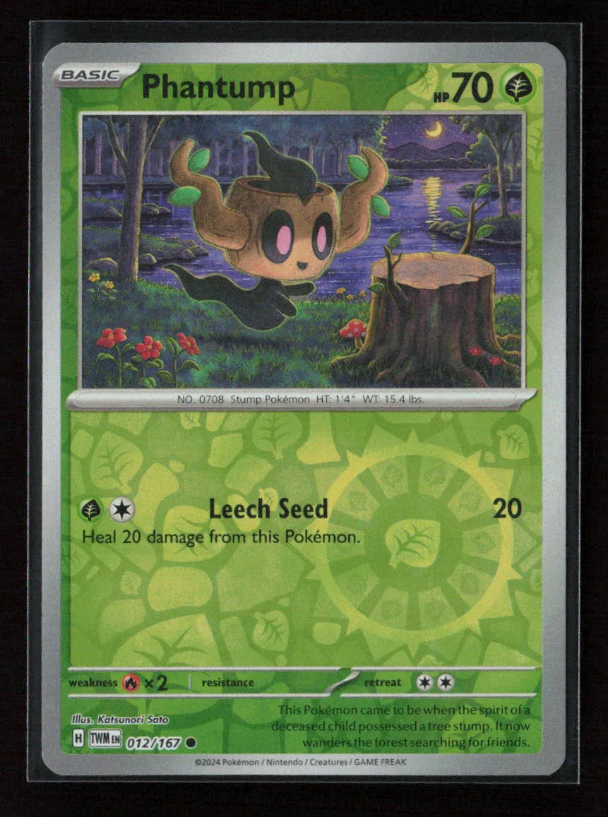 Phantump Common SV06: Twilight Masquerade 012/167 NM - Kang's Collectibles