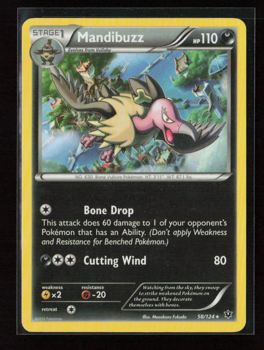 Mandibuzz Rare XY - Fates Collide 58/124 LP - Kang's Collectibles