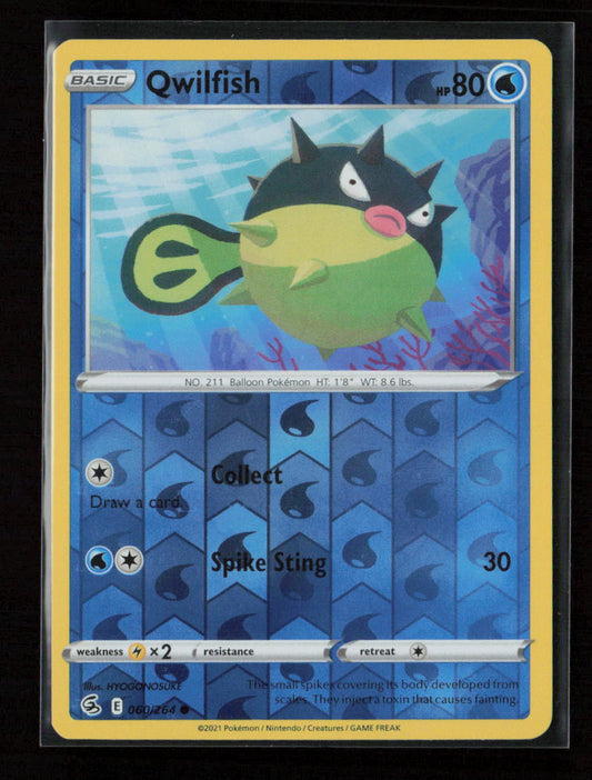 Qwilfish Common SWSH08: Fusion Strike 060/264 NM