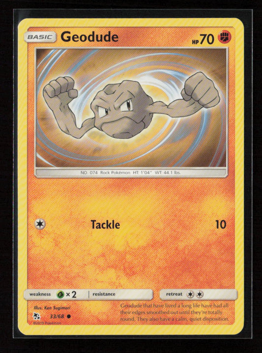 Geodude Common Hidden Fates 33/68 NM