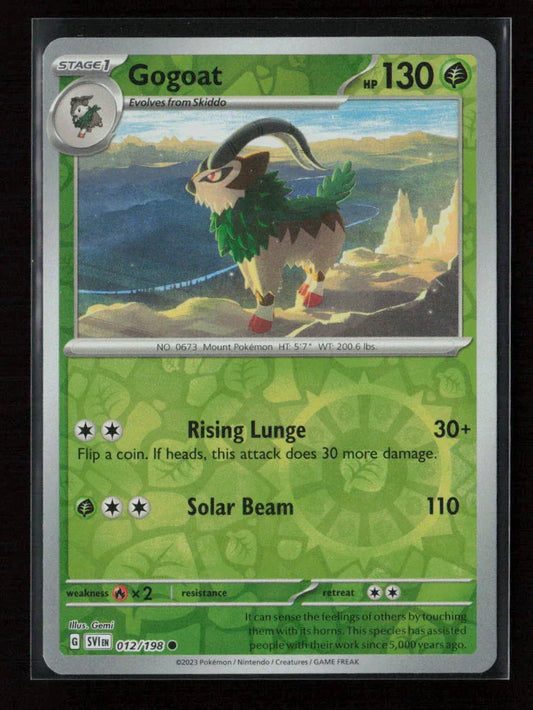 Gogoat Common SV01: Scarlet & Violet Base Set 012/198 NM - Kang's Collectibles