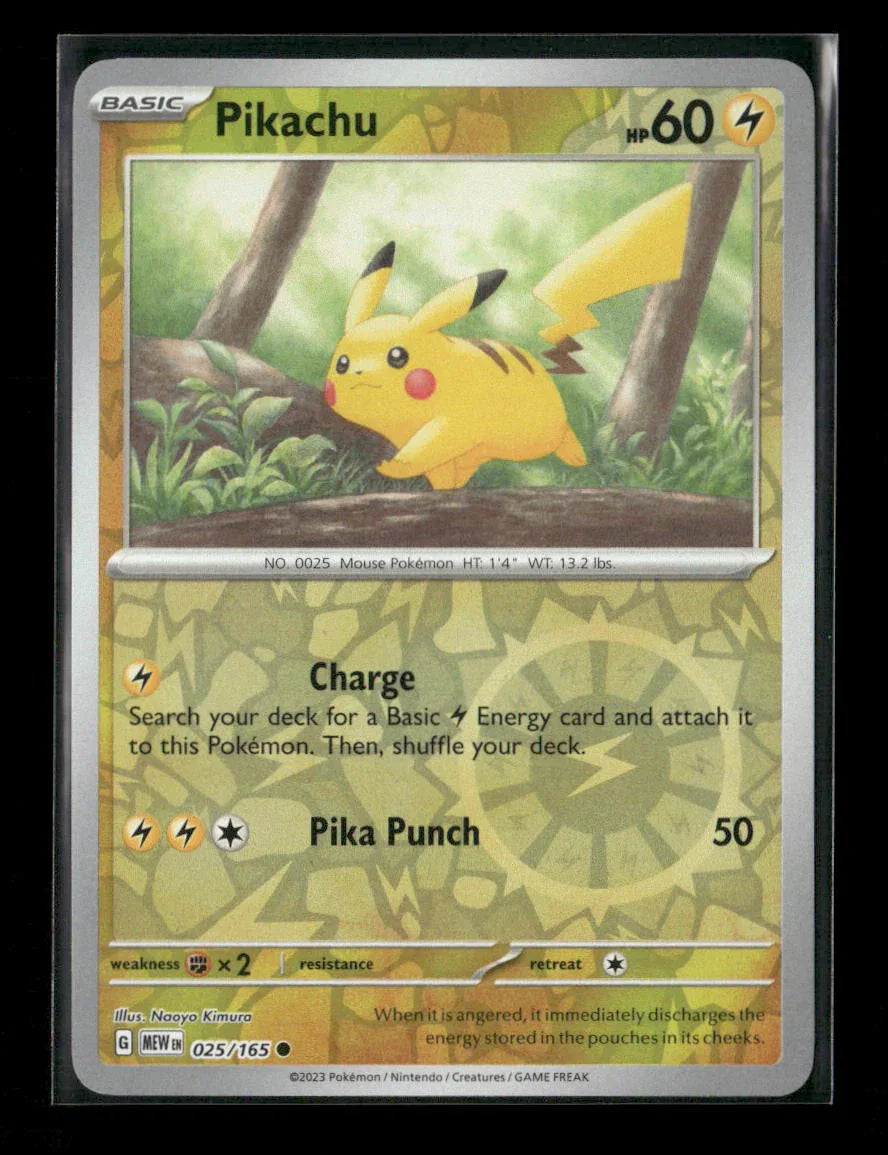 Pikachu - Common SV: Scarlet & Violet 151 025/165 NM - Kang's Collectibles