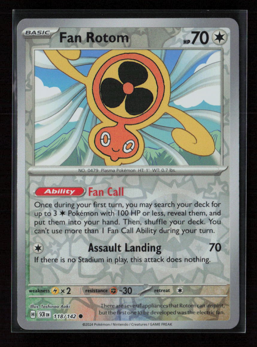 Fan Rotom Common SV07: Stellar Crown 118/142 NM