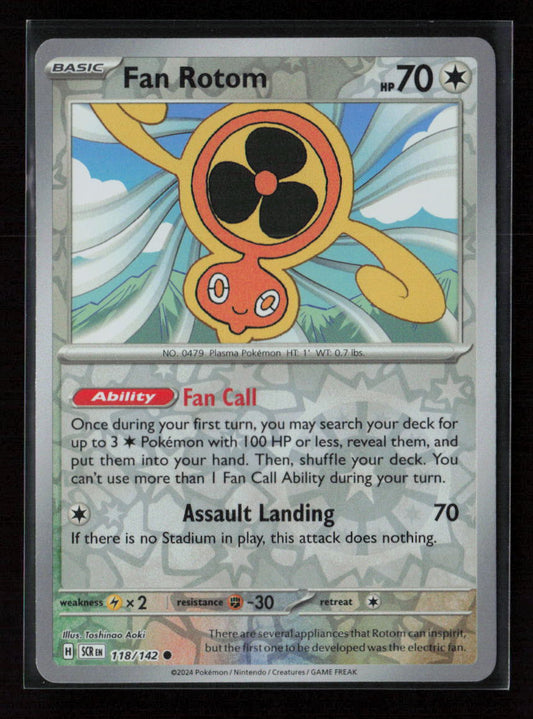 Fan Rotom Common SV07: Stellar Crown 118/142 NM