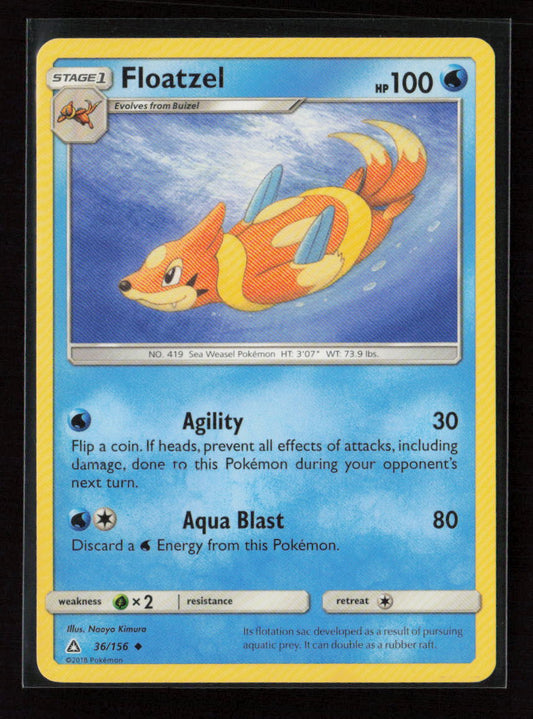 Floatzel Uncommon SM - Ultra Prism 36/156 LP