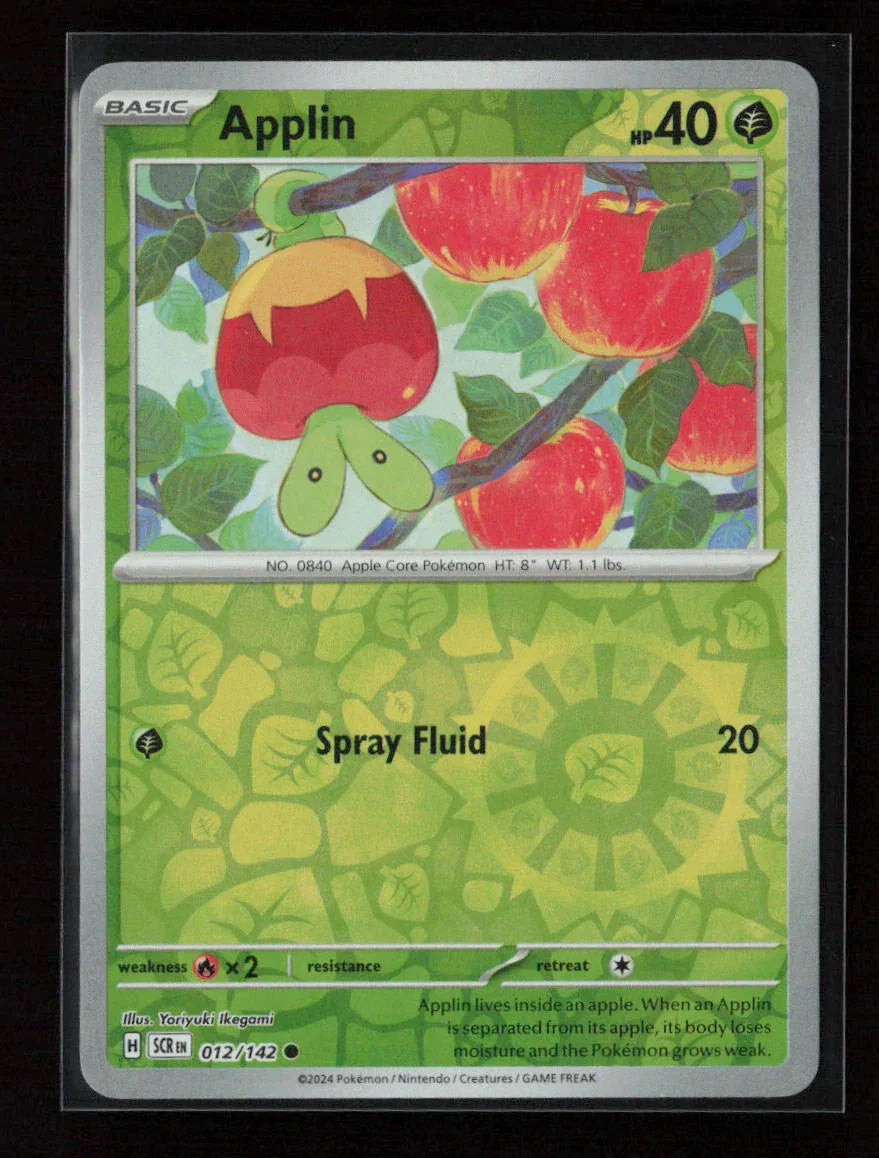 Applin Common SV07: Stellar Crown 012/142 NM - Kang's Collectibles