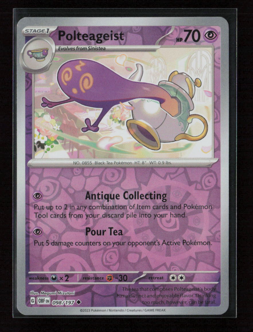 Polteageist Uncommon SV03: Obsidian Flames 098/197 NM