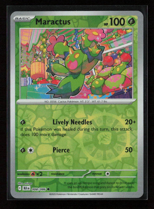 Maractus Common SV: Black Bolt 008/086 NM - Kang's Collectibles