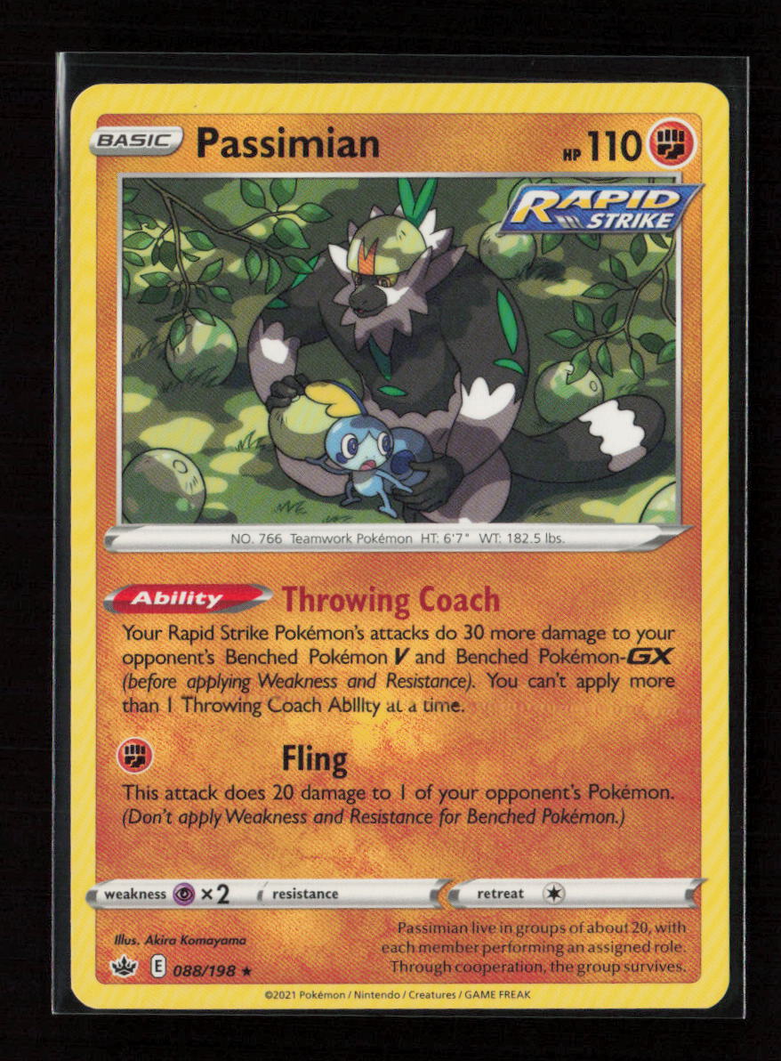 Passimian Rare SWSH06: Chilling Reign 088/198 LP