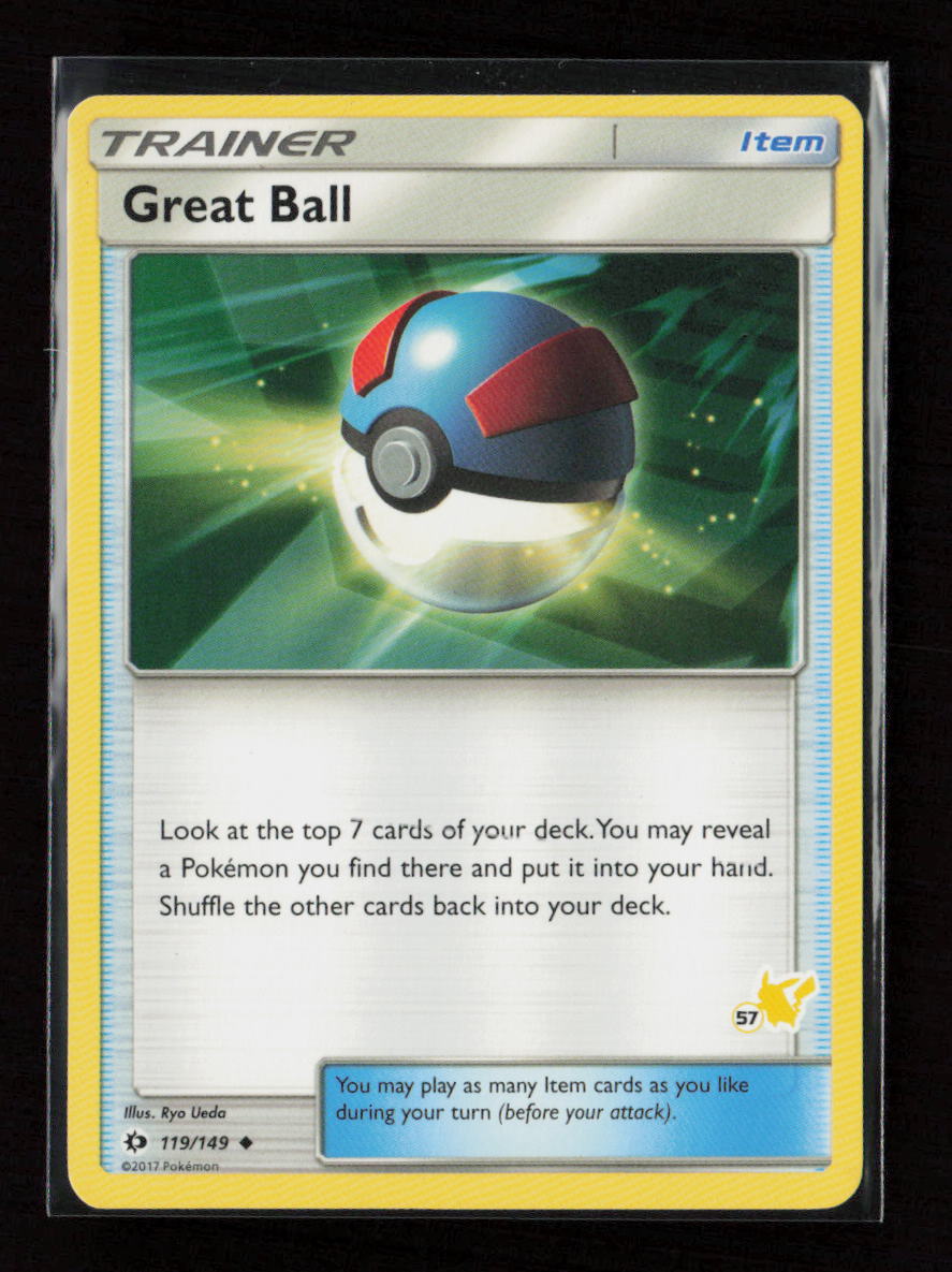 Great Ball - (#57 Pikachu Stamped) Promo Battle Academy 119/149 LP