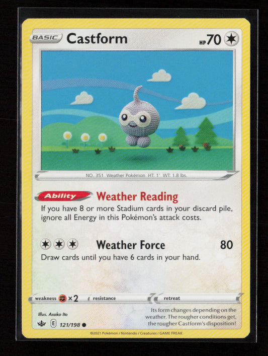 Castform Common SWSH06: Chilling Reign 121/198 NM