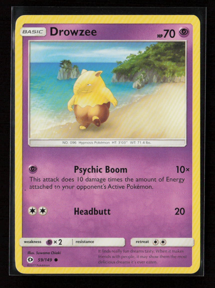 Drowzee Common SM Base Set 59/149 LP