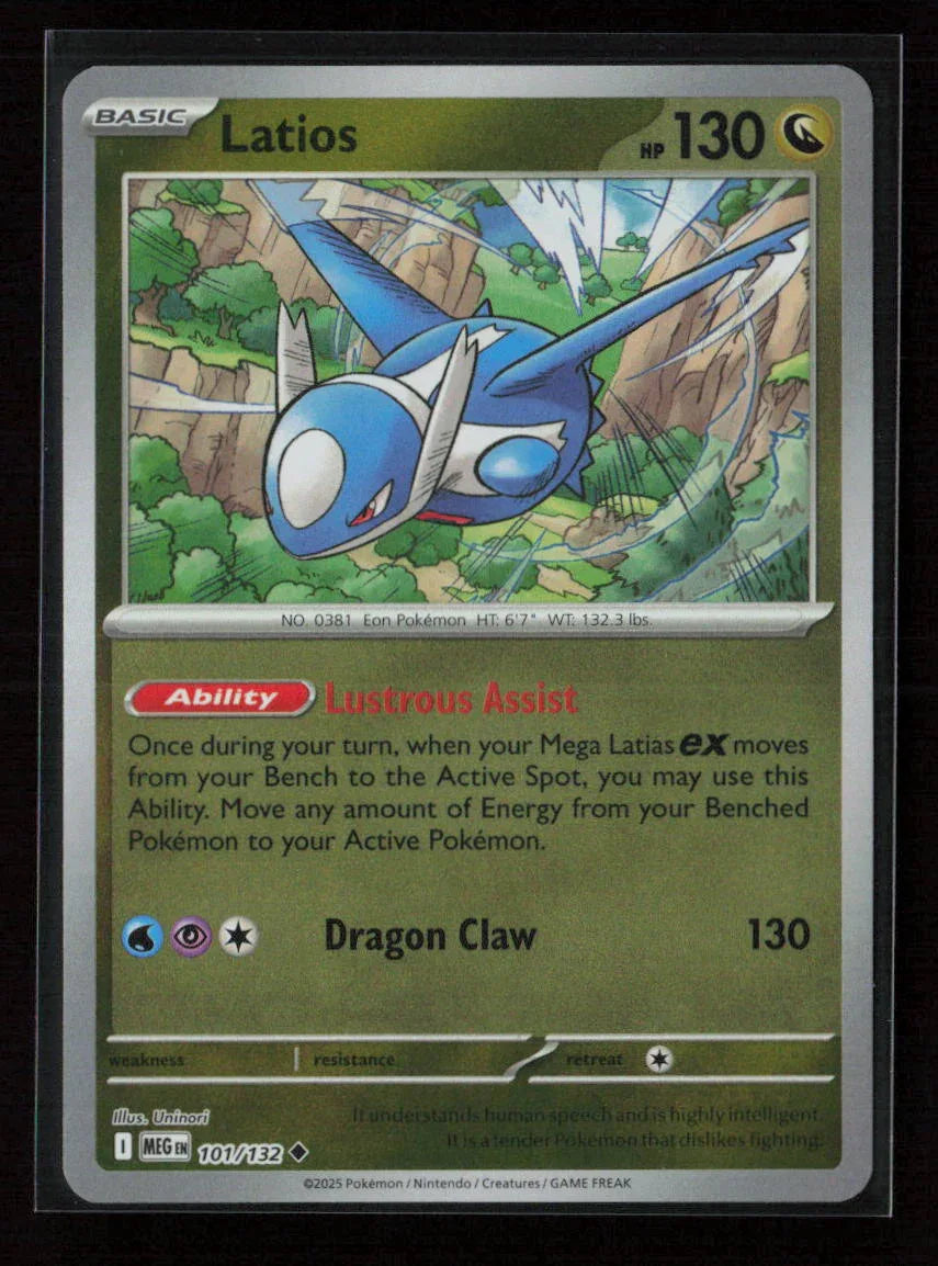 Latios Uncommon ME01: Mega Evolution 101/132 NM - Kang's Collectibles