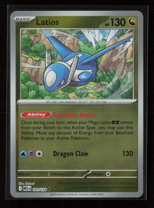 Latios Uncommon ME01: Mega Evolution 101/132 NM - Kang's Collectibles