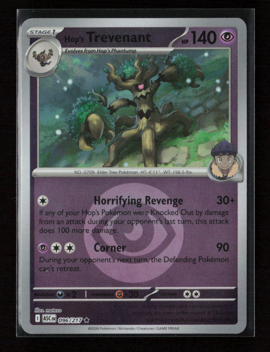 Hop's Trevenant - (Energy Symbol Pattern) Rare ME: Ascended Heroes 096/217 NM