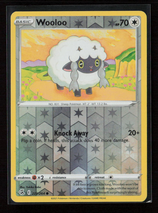 Wooloo (222) Common SWSH08: Fusion Strike 222/264 NM