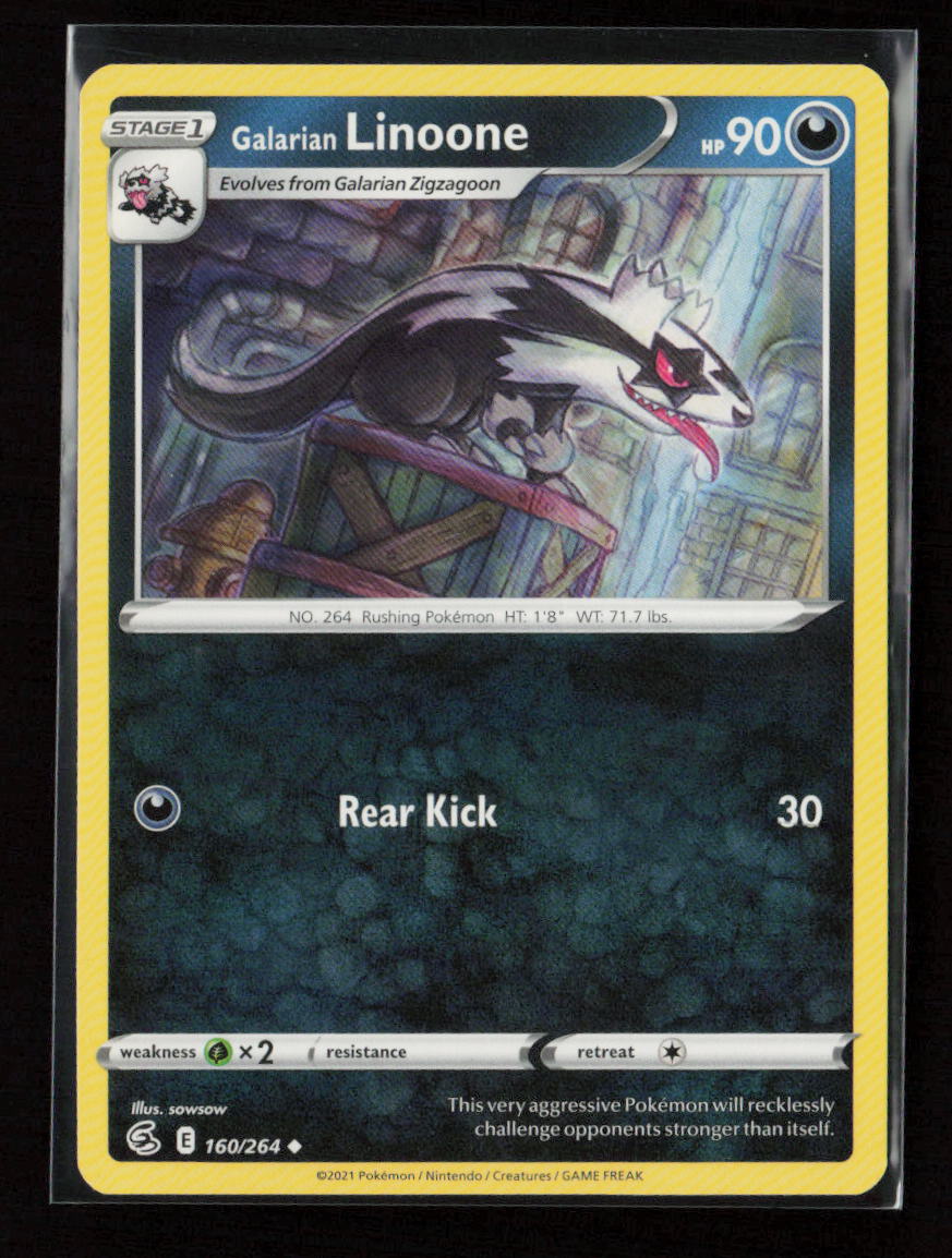 Galarian Linoone Uncommon SWSH08: Fusion Strike 160/264 LP