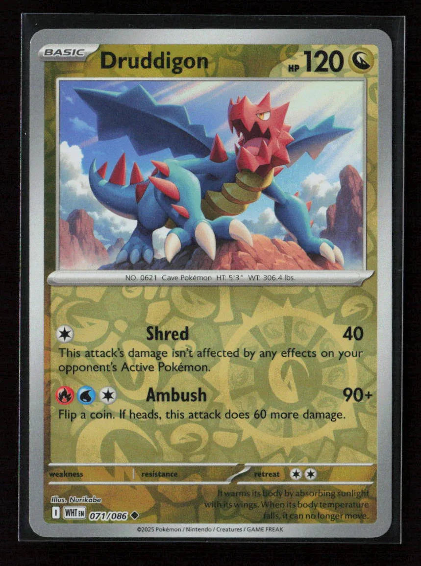 Druddigon Uncommon SV: White Flare 071/086 NM - Kang's Collectibles