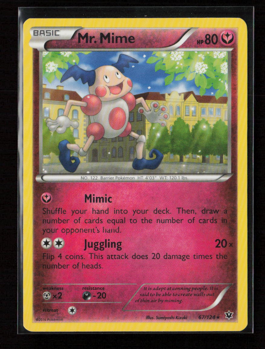 Mr. Mime Rare XY - Fates Collide 67/124 LP