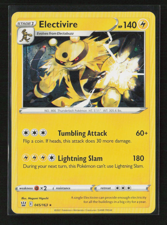 Electivire Rare SWSH05: Battle Styles 045/163 LP