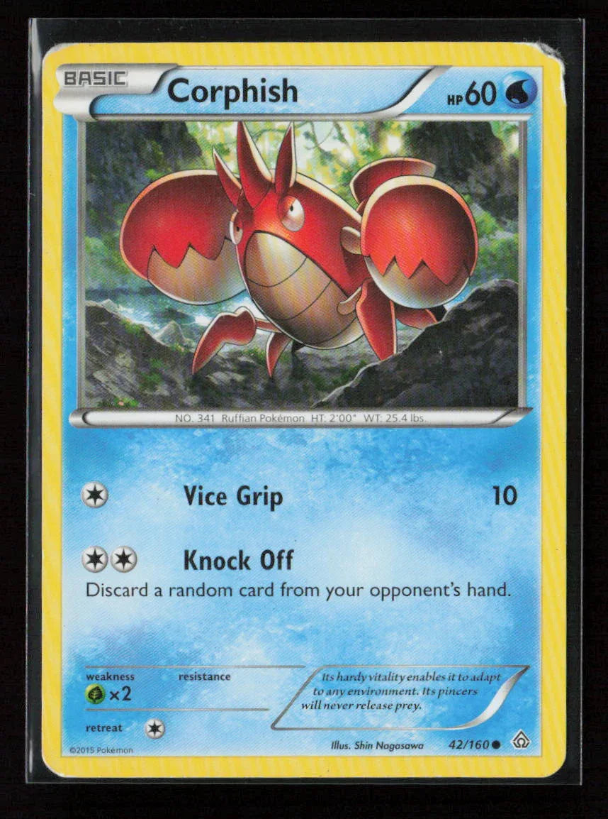 Corphish Common XY - Primal Clash 42/160 NM - Kang's Collectibles