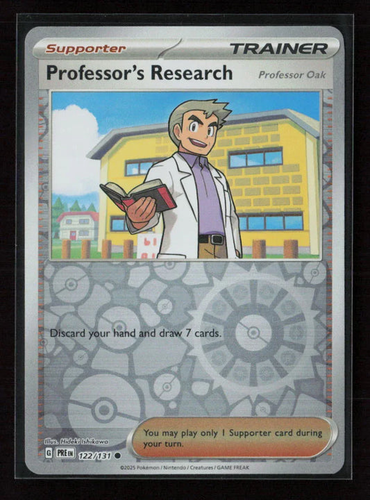 Professor's Research [Professor Oak] Common SV: Prismatic Evolutions 122/131 NM - Kang's Collectibles