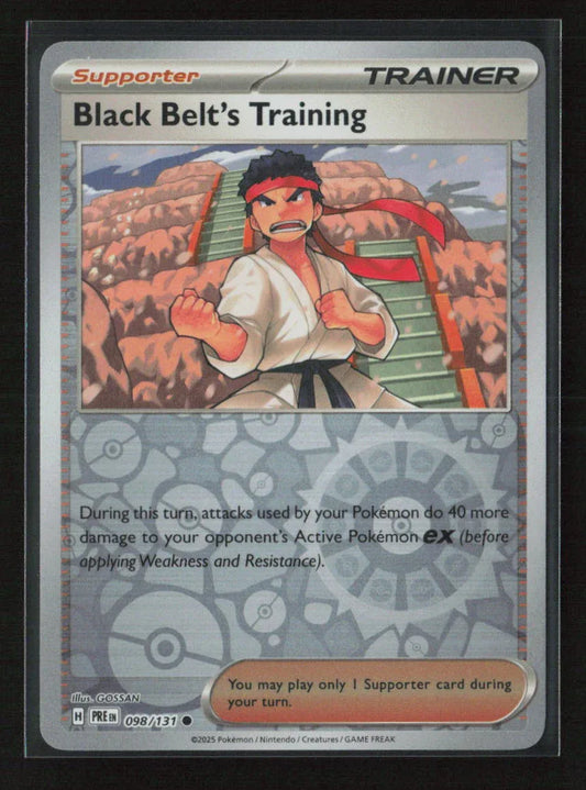 Black Belt's Training - Common SV: Prismatic Evolutions 098/131 NM - Kang's Collectibles