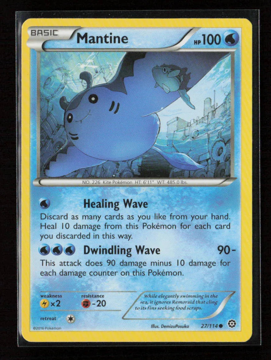 Mantine Common XY - Steam Siege 27/114 LP - Kang's Collectibles