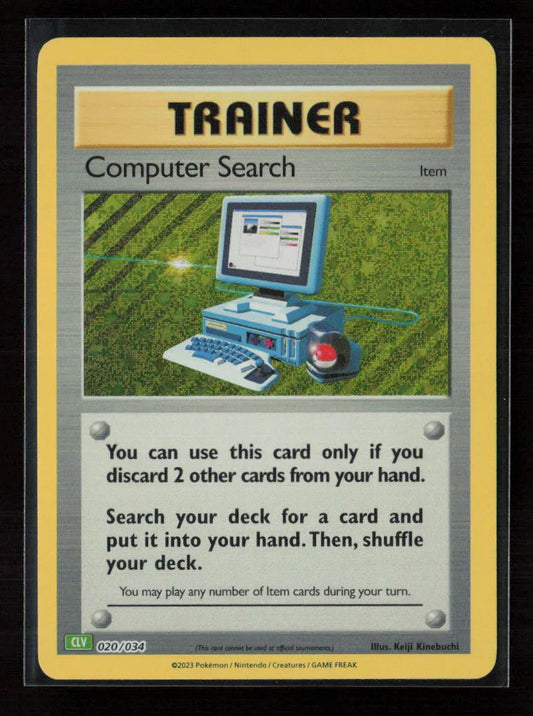 Computer Search (CLV) Classic Collection Trading Card Game Classic 020/034 NM - Kang's Collectibles