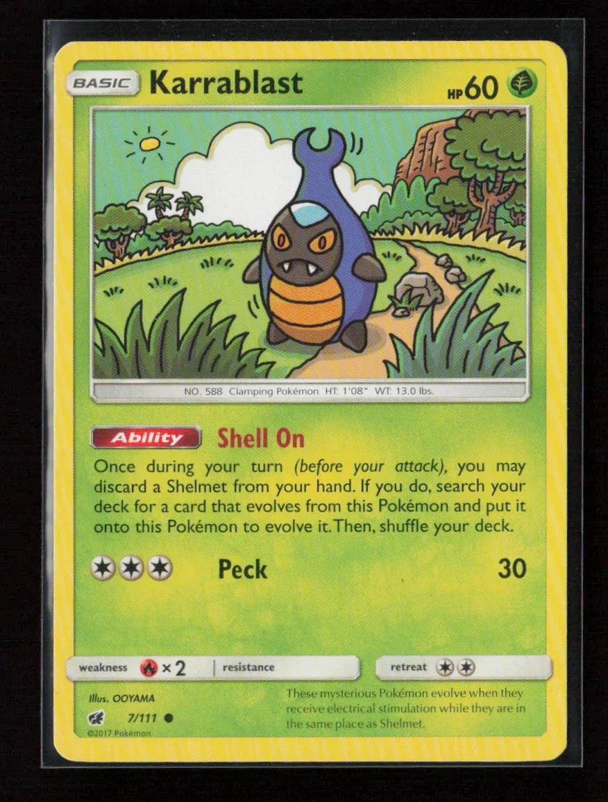 Karrablast Common SM - Crimson Invasion 7/111 NM - Kang's Collectibles