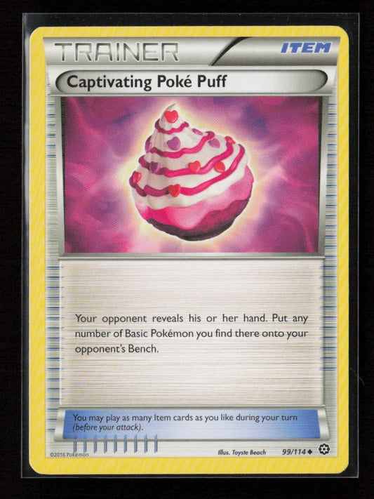 Captivating Poke Puff Uncommon XY - Steam Siege 99/114 NM - Kang's Collectibles
