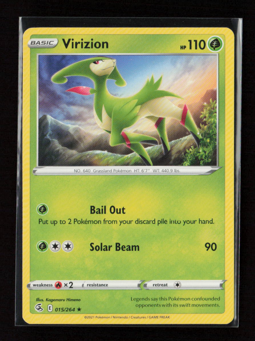 Virizion Rare SWSH08: Fusion Strike 015/264 LP