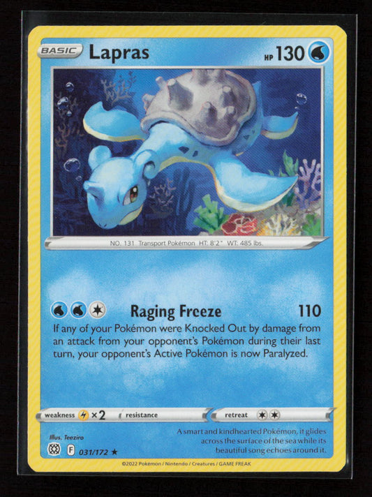 Lapras Rare SWSH09: Brilliant Stars 031/172 LP