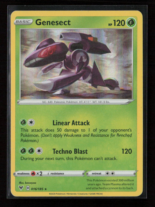 Genesect Holo Rare SWSH04: Vivid Voltage 016/185 LP