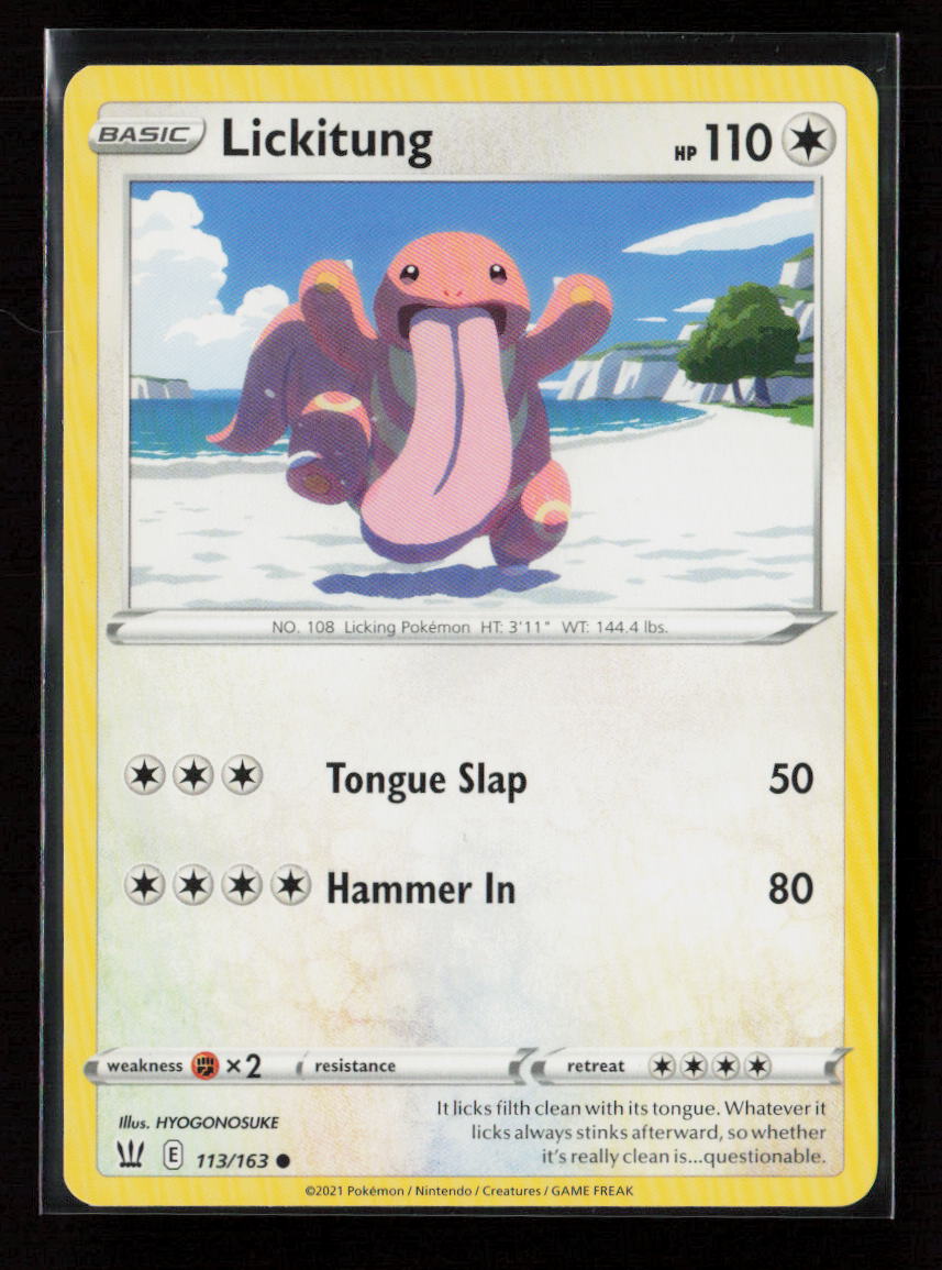 Lickitung Common SWSH05: Battle Styles 113/163 LP