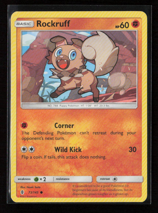 Rockruff Common SM - Guardians Rising 73/145 LP