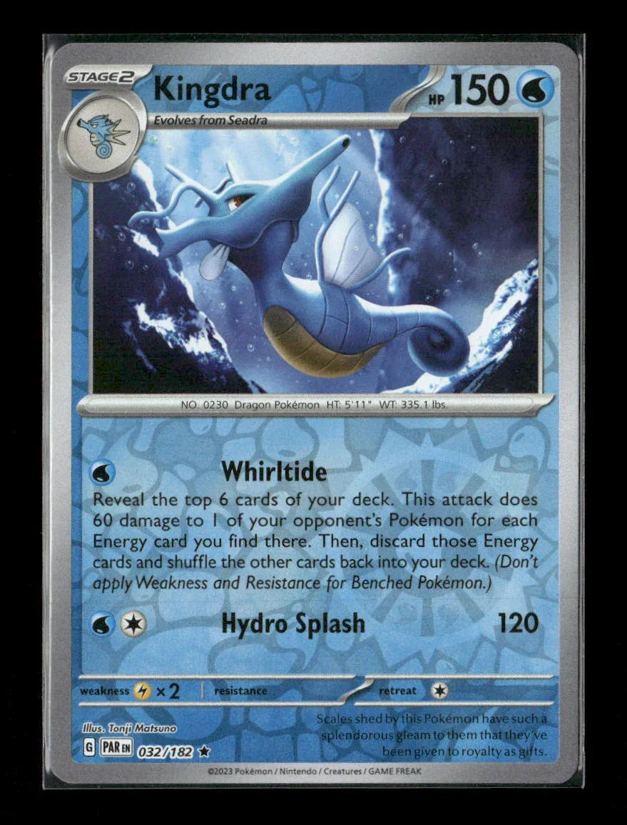 Kingdra Rare SV04: Paradox Rift 032/182 LP - Kang's Collectibles