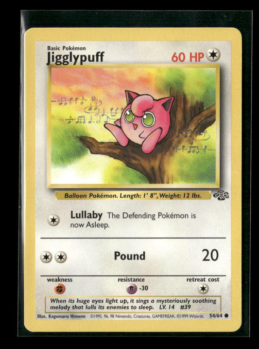 Jigglypuff Common Jungle 54/64 LP - Kang's Collectibles