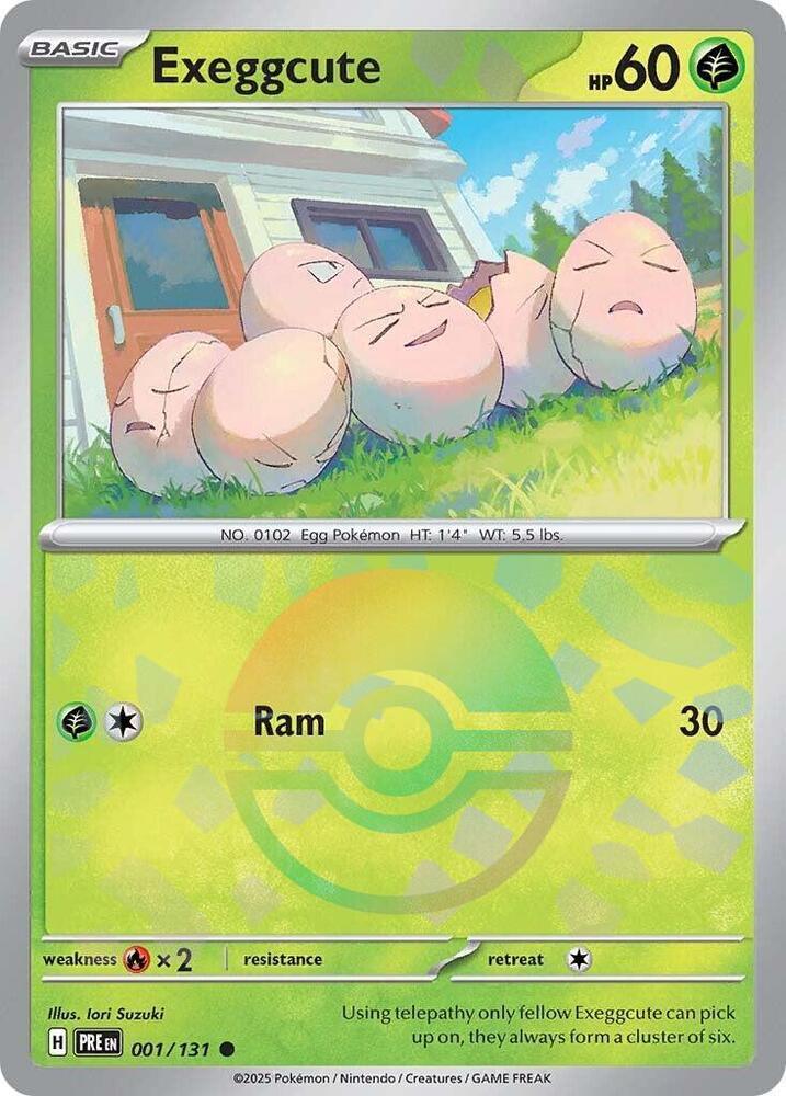 Exeggcute (Poke Ball Pattern) Common SV: Prismatic Evolutions 001/131 NM - Kang's Collectibles