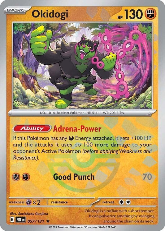 Okidogi (Poke Ball Pattern) Rare SV: Prismatic Evolutions 057/131 NM - Kang's Collectibles
