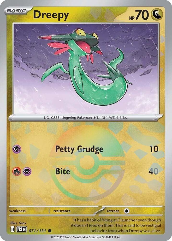 Dreepy (Poke Ball Pattern) Common SV: Prismatic Evolutions 071/131 NM - Kang's Collectibles