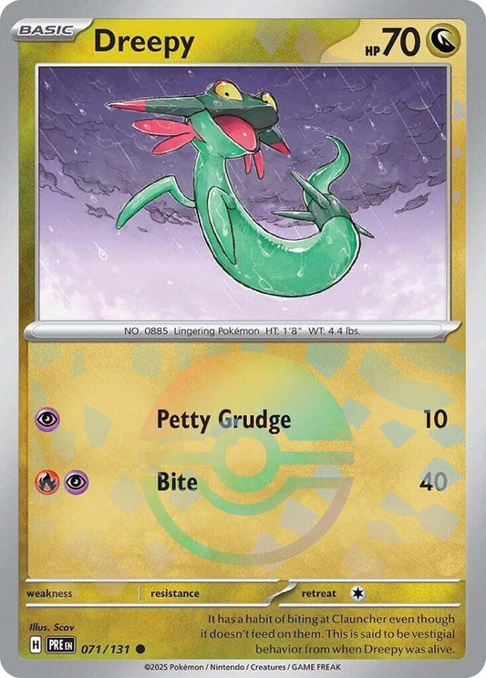 Dreepy (Poke Ball Pattern) Common SV: Prismatic Evolutions 071/131 NM - Kang's Collectibles