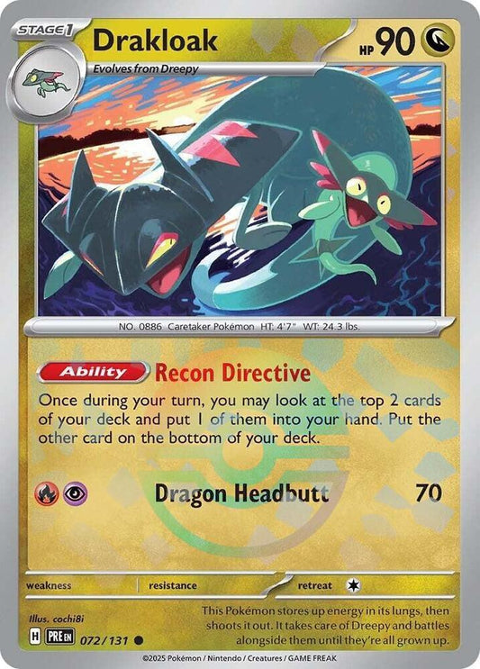 Drakloak (Poke Ball Pattern) Common SV: Prismatic Evolutions 072/131 NM - Kang's Collectibles