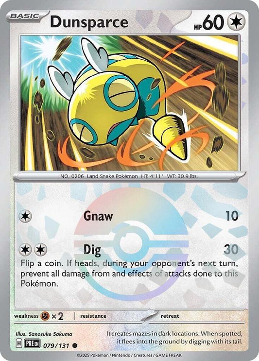 Dunsparce (Poke Ball Pattern) Common SV: Prismatic Evolutions 079/131 NM - Kang's Collectibles