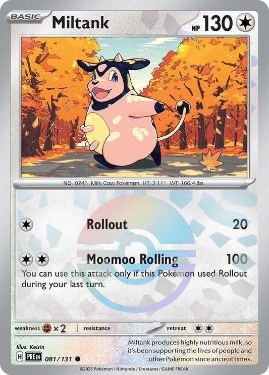 Miltank (Poke Ball Pattern) Common SV: Prismatic Evolutions 081/131 NM - Kang's Collectibles