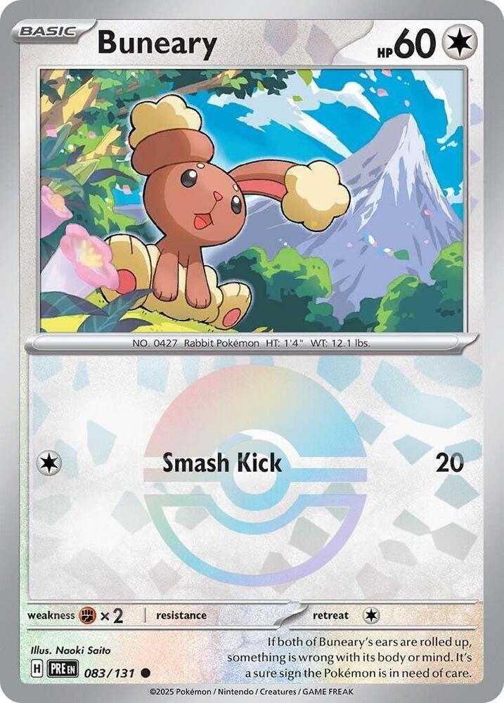 Buneary (Poke Ball Pattern) Common SV: Prismatic Evolutions 083/131 NM - Kang's Collectibles