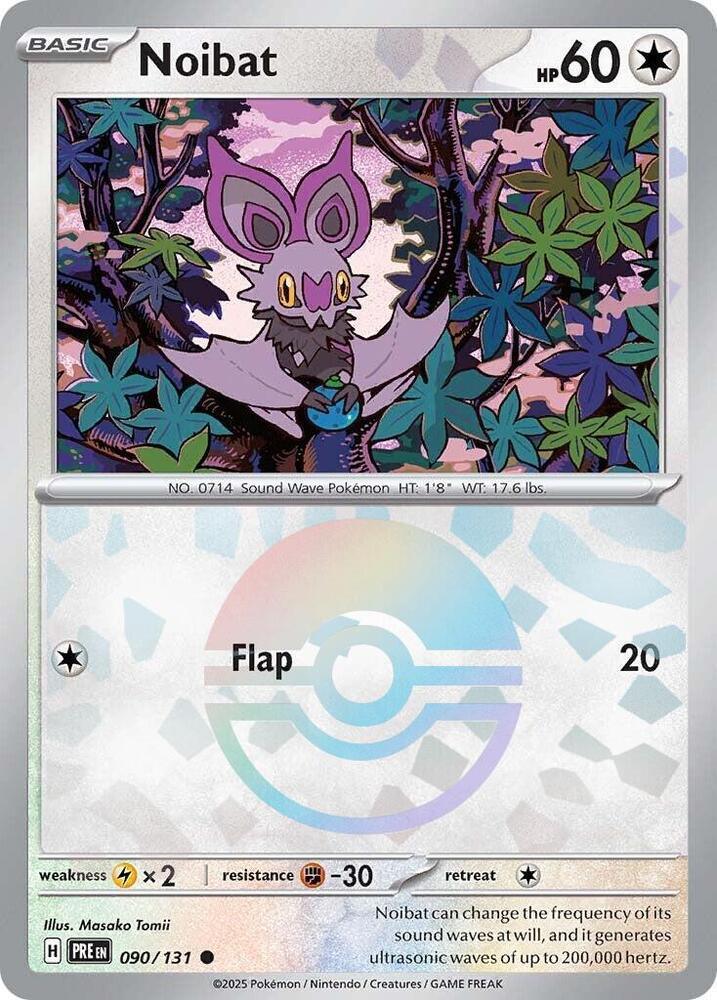 Noibat (Poke Ball Pattern) Common SV: Prismatic Evolutions 090/131 NM - Kang's Collectibles